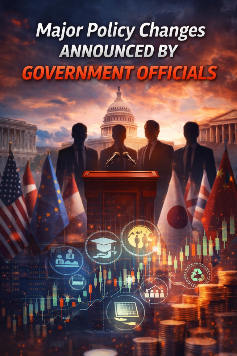 📰 Major Policy Changes Announced by Government Officials