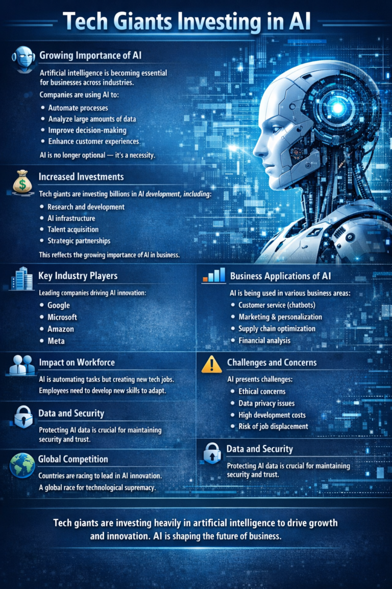 📰 Tech Giants Expand Investments in Artificial Intelligence to Drive Growth